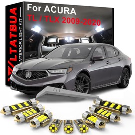 WLTATBUA LED Interior Light Kit Package Replacement for ACURA TLX TL UA8 UA9 2009 2010 2011 2012 2013 2014 2015 2016 2017 2018 2019 2020, Super Bright 6000K White Bulbs + Install Tool