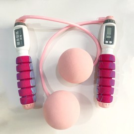 Ropeless Jump Rope Digital Cordless Intelligent Professional Training Ropeless Rope for Fittness Pink