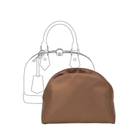 YUNDINGJI Organizer Insert for LV Alma bb Bags,Gold,Luxury Bags Storage with Silk, Lightweight Shaper for Daily Use, Pockets Large Capacity
