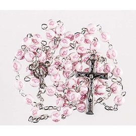 Rosary Smooth and tactile beads. Lovely Holy Communion Gift.