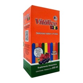 Suplemento alimenticio Vitálica Kids sabor frutas 250 ml