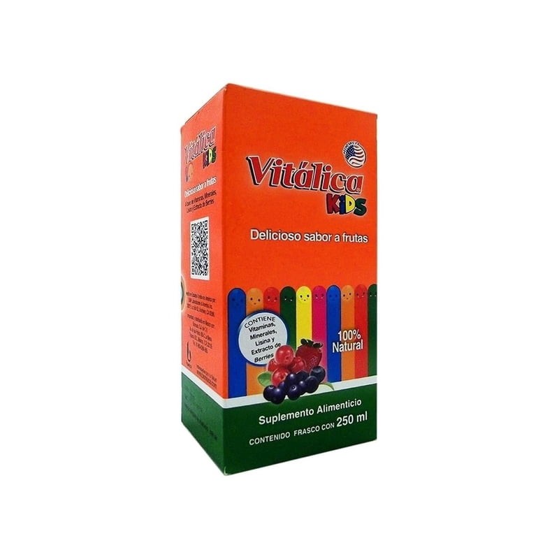 Suplemento alimenticio Vitálica Kids sabor frutas 250 ml