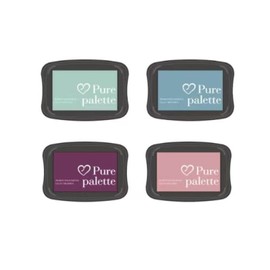 INCAUCA 4 Colors Ink Pads for Rubber Stamps, Washable Stamp Ink Pads, Finger Ink Pads for Stamping, Craft Ink Pad Stamps Partner DIY Color for Paper Wood Fabric Fingerprints Scrapbook (B)