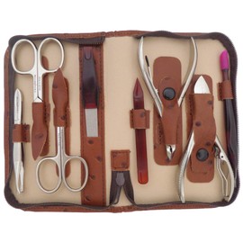 Tenartis 6-Piece Manicure Case Made of Genuine Leather