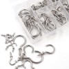 Yuknees Pack of 75 Screw Hooks, Stainless Steel, Ceiling Hooks,