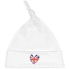 Azeeda 'Union Jack Heart' Baby Beanie Hat (BH00030146) White