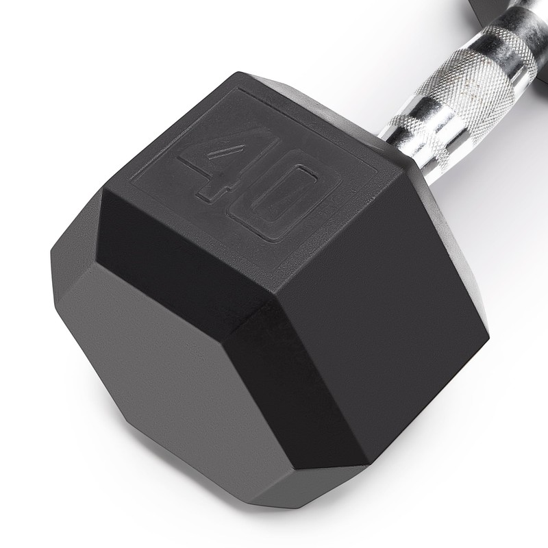 Marcy Rubber Hex dumbbell - 40 lb, sold as each