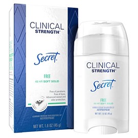 Secret Clinical Strength Anti-Perspirant Deodorant, Sensitive Skin, 1.6 oz (Pack of 11)