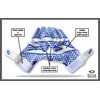 Stealth Football Receiver Gloves White - Battle College Lineman Football