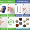 Beeveer 8 Pcs 4 Inch Hat Hooks for Wall Cowboy