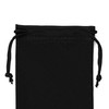 Microfibre Drawstring Glasses Bag/Gadget Pouch (4 Pack) - Black