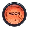 Moon Glow Neon UV Glitter Shaker - Glows Bright Under