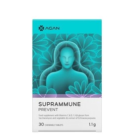 Agan Suprammune Prevent Dietary Supplement with Vitamins, 30 Chewable Tablets