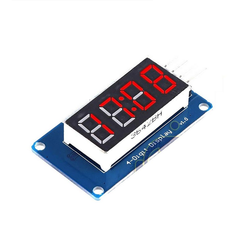 DEVMO 2PCS TM1637 4 Bits Digital Tube LED Display Module