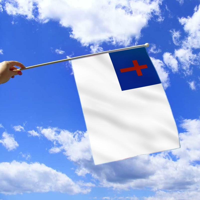 Anley Christian Mini Flag 12 Pack - Hand Held Small