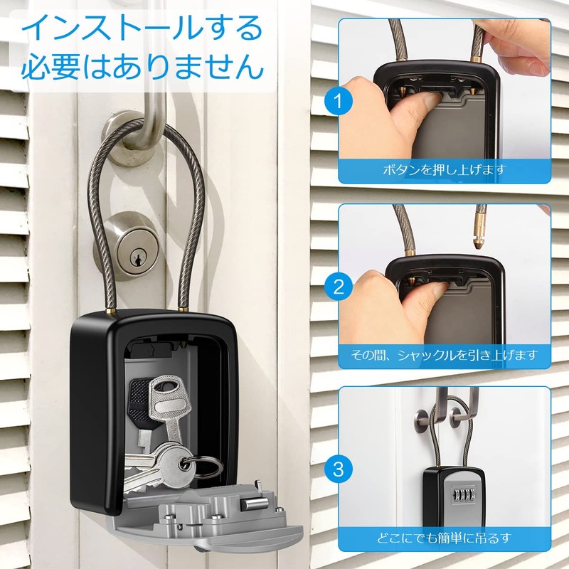 Security Key Box, Wall Mounted, Keys, Bock, Lock, Pocket, Dial