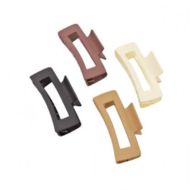 Faucye Combination Large Claw Clips for Women and Girls, Matte Non-slip Claw Clips for Long Thick Curly Hair,Claw Clips Hair Accessories (Square Claw Clamp 4 pcs)