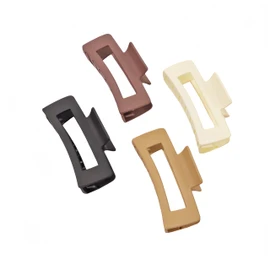 Faucye Combination Large Claw Clips for Women and Girls, Matte Non-slip Claw Clips for Long Thick Curly Hair,Claw Clips Hair Accessories (Square Claw Clamp 4 pcs)