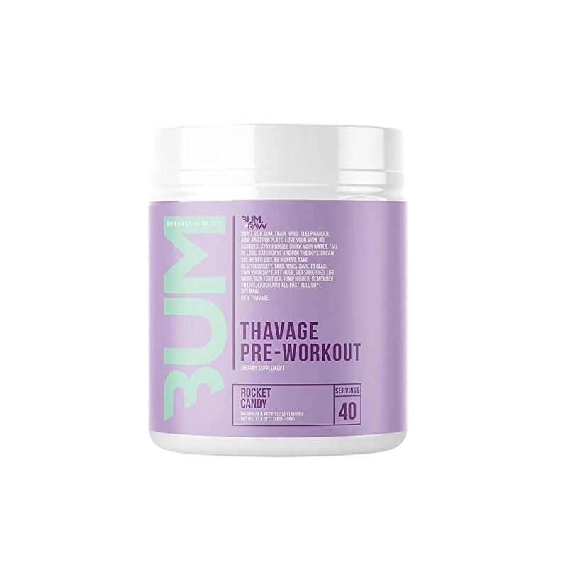 RAW PRE ENTRENO CBUM THAVAGE PRE-WORKOUT 40 SERVICIOS SABOR ROCKET