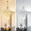 WUZUPS Crystal Chandelier 10-Light Pendant Ceiling Light Modern Lighting Fixture