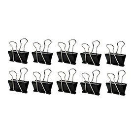 Q-Connect KF01285 Letter Clip Foldback Clip 42 mm Pack of 10 Black