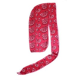 Dream Silky Satin Deluxe Luxury Stretch Bandana Durag Hot Pink