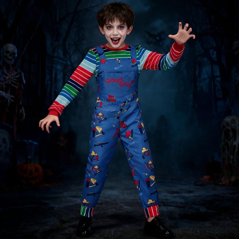 [Formemory] チャイルド プレイ コスプレ チャッキー ハロウィン 仮装 子供 大人 コスプレ衣装