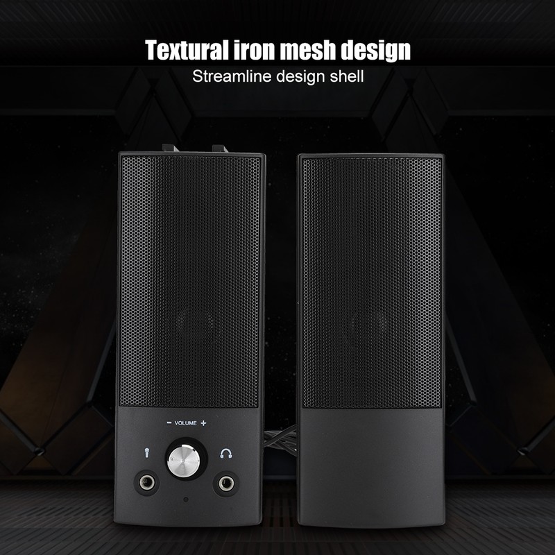 SADA V-117 Wired Computer Audio 3W Home Desktop Small Speaker