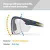 HexArmor NX1 Safety Glasses, Grey 14% Lens, Anti Fog and