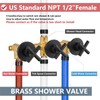 Aolemi 3 Handles Tub Shower Faucet Set with Valve Bathtub