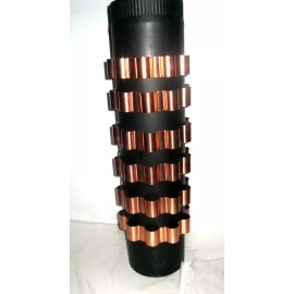 Tred-Not Copper Stovepipe Heat Exchanger, Radiators 6" dia Stove Pipe reclaim set of 6
