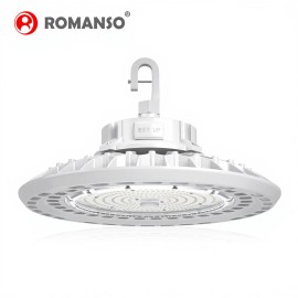 Stock in USA IP65 UL ETL DLC Multiple Power 150W Power Adjustable Warehouse 5ft Cord 120V US Plug UFO Led High Bay LightColor: White, Emitting Color: 5000K, Lamp Power(W): 150
