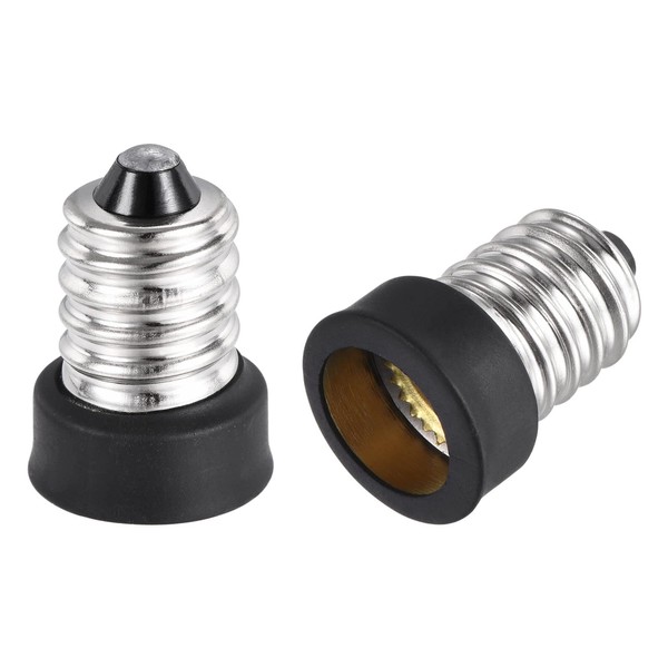 MECCANIXITY Light Socket Adapter E14 to E12 Candelabra Lamp Base