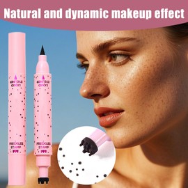 Fake Freckles - Face Speckles Pen | Waterproof Long Lasting 2-In-1 Faux Freckles Stamps Eye Liner for Women and Girls Beauty Cosplay Makeup Tool
