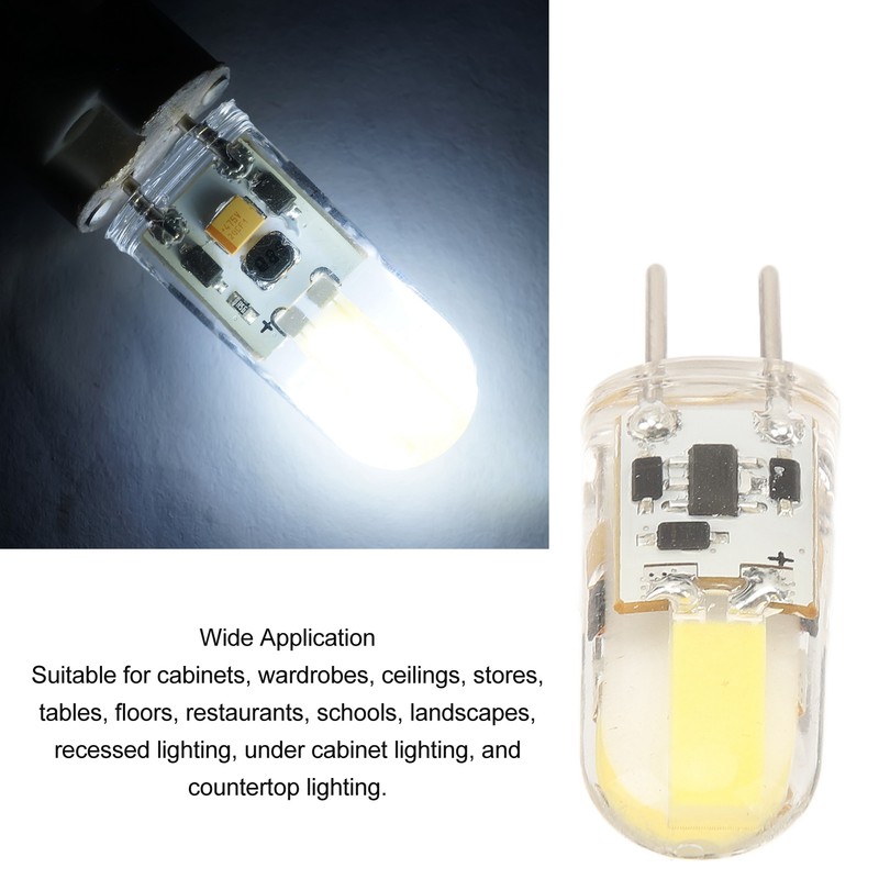 2PCS Silicone LED Light Bulb GY6.35 COB 1505 3W 12V