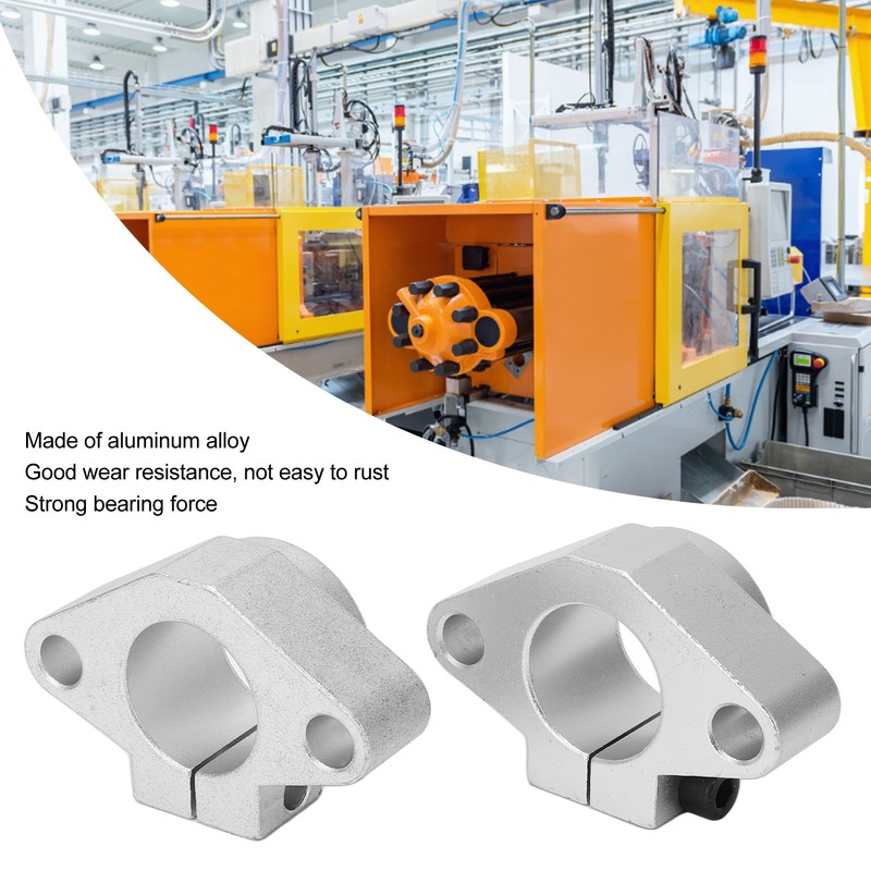 2Pcs Linear Shaft Holder Motion Rail Guide Support CNC Router