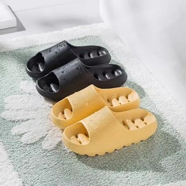 Couple, newlyweds, various colors, thick, draining, for bathroom use Slipper Gray (255-275mm) 2ea