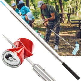 Trash Pickup Tool,48Inch Trash Picker Upper Grabber High-Duty Stainless Steels Tip Lightweight & Reinforcement Garbage Debris Nabber Litter Picker Grabber Durability Reacher Yard Stick