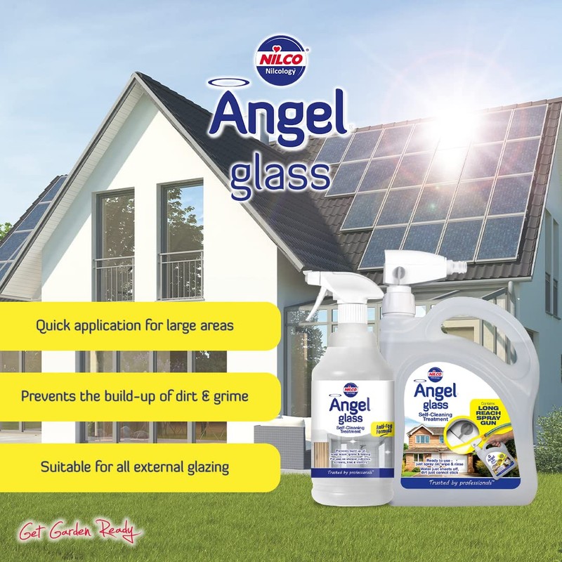 Nilco Angel Glass, Self Cleaning Treatment with Power Spray Gun,
