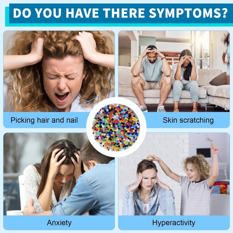Skin Picking Fidget Toys, 3 Picky Pads for Anxiety Relief,