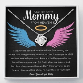 Pregnancy Loss Necklace, Memorial Gift, Baby Loss, Ectopic Miscarriage Keepsake Gift From Baby Angel, Stillborn, Sympathy, Infant Loss Gifts - Specification: Gold-18k Yellow, Carat: Box-Lux LED