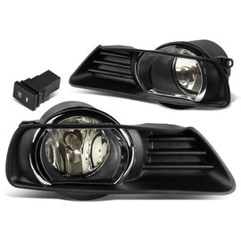 DNA MOTORING FL-ZTL-138-SM Fog Light With Switch Driver & Passenger Side Enhance visibility [Compatible with 07-09 Camry Does Not Fit SE Models]