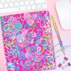 Lilly Pulitzer Large Pink Hardcover Spiral Notebook, 11" x 9.5"