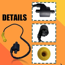 Ignition Coil For Honda Foreman 500 TRX500 4x4 EPS 2005-2011 Replace Part No. 30500-HP0-A71 with StartSolenoid Relay&Spark Plug