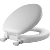 Mayfair Padded Toilet Seat, Cushioned Soft Vinyl over Wood Core