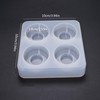EINCORN Silicone Crystal Epoxy Resin Mold Round Drawer Handle Casting