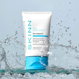 SKINN Cosmetics DermAppeal Microdermabrasion Beauty Treatment – V5 Crystal Facial Exfoliation for Brightening & Moisturizing, 1 oz