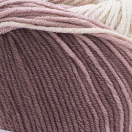 YARNART Jeans Crazy - Hilo de tejer multicolor, hilo de bebé, Amigurumi, hilo de cobija, acrílico, hilo de verano, 55% algodón, 1.7 onzas, 6.6 yardas (8201)