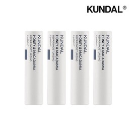 Kundaldal Honey & Macadamia Repair Moisture Rising Lip Lip Lip Balm Unexpected 3.6g x4 / 쿤달 허니 앤 마카다미아 리페어 모이스처 라이징 립밤 무향 3.6g x4개