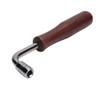 Guzheng Tuning Wrench, Quadrilateral Tuner, Light Brown Plastic, 6.3 Inch,
